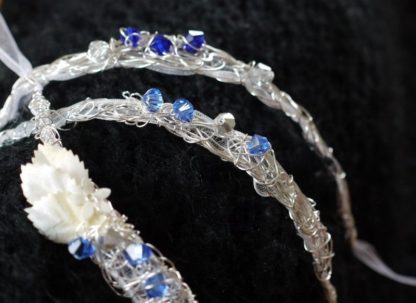 Brautjungfern-Armband mit blauen Facettsteinchen