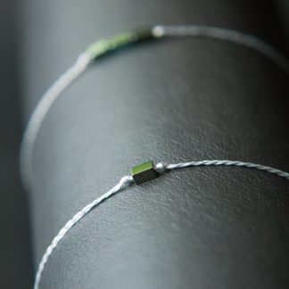 Armband Flechtband Hämatiti grün und grau
