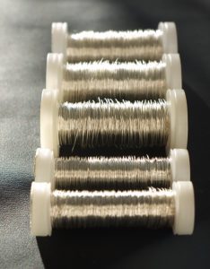 Silver wire on roll