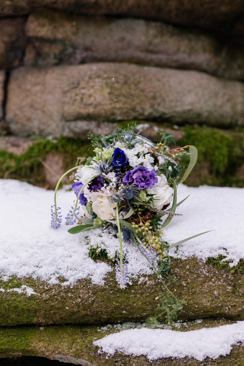 Brautstrauß winterhochzeit Bridal Shooting
