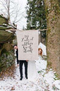 Motto Banner Hochzeit Backdrop