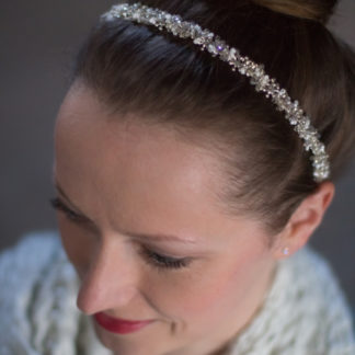 Detail of a Hairband for a Wedding