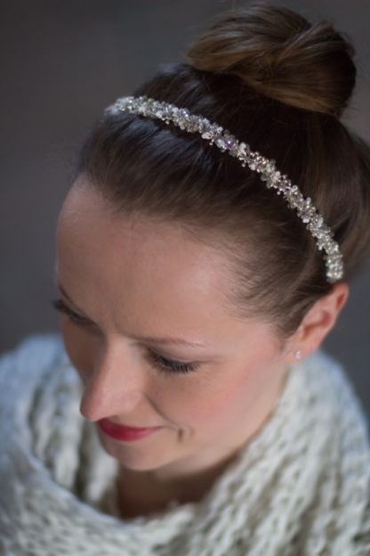Detail of a Hairband for a Wedding