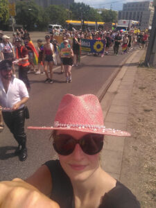 Faunauge beim Christopher Street Day in Leipzig 2023