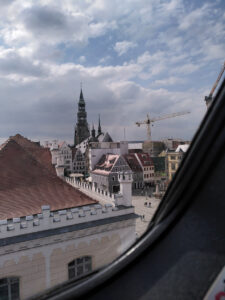 Blick aus dem dach des Theaters in Zwickau